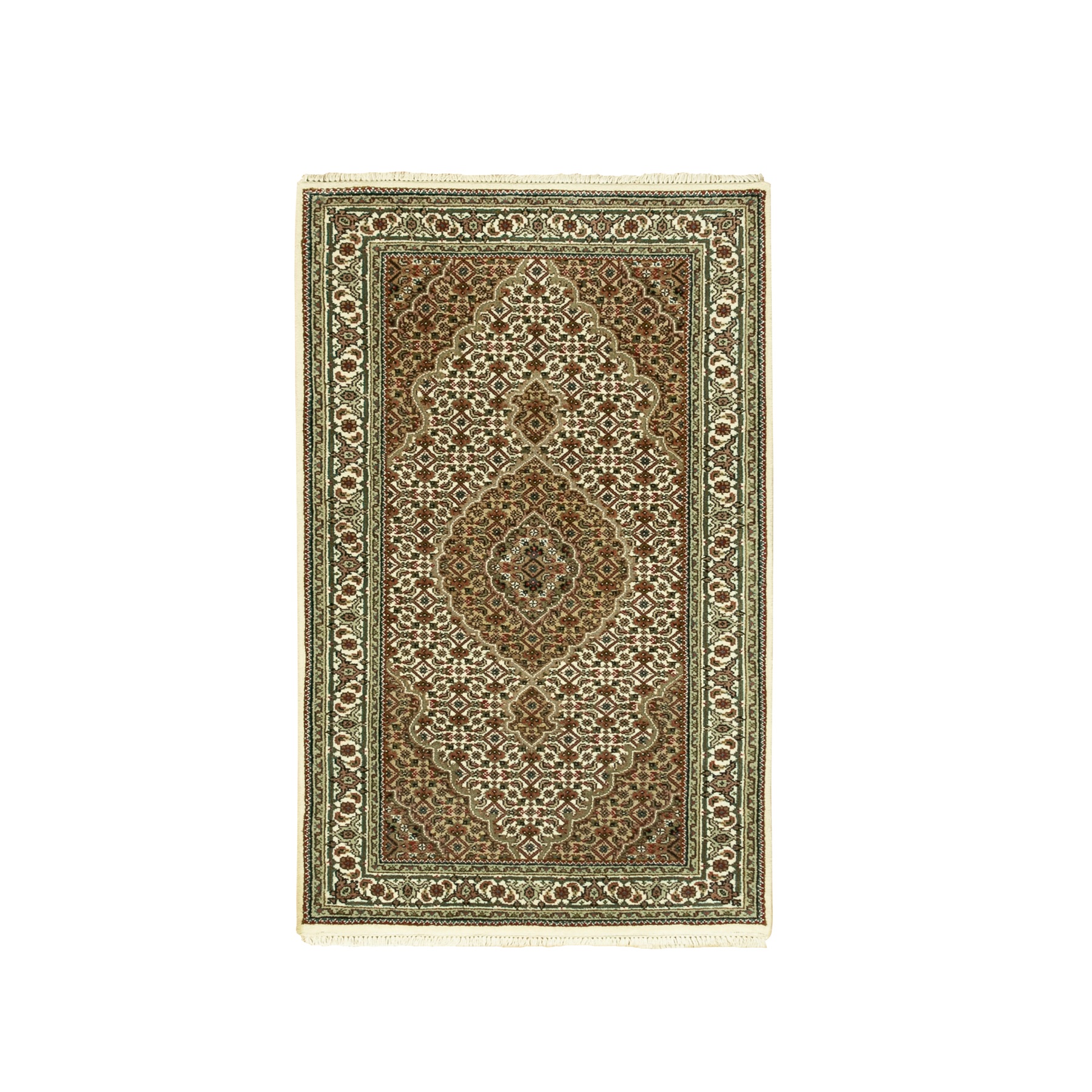 Traditional Wool Hand-Knotted Area Rug 3'0